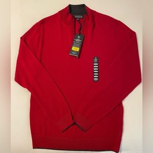 Hart Schaffner Marx Extra Fine Merino Wool Quarter Zip. Size Small.